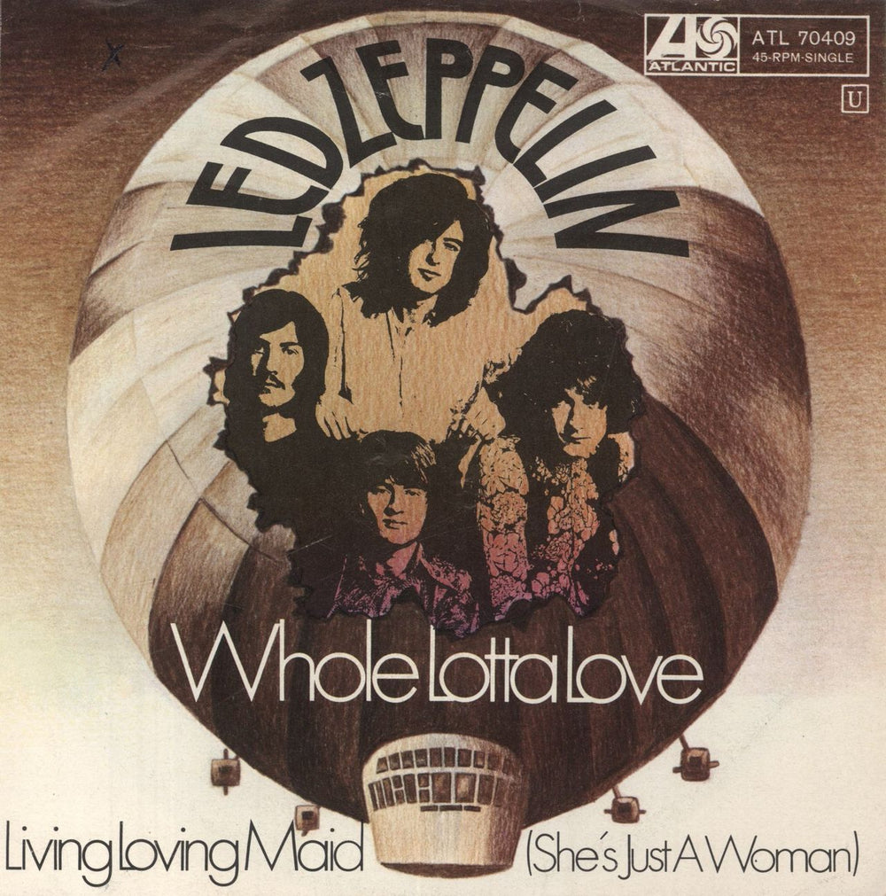 Led Zeppelin Whole Lotta Love German 7" vinyl single (7 inch record / 45) ATL70409