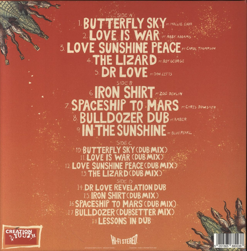 Lee Perry Spaceship To Mars UK 2-LP vinyl record set (Double LP Album) 5051565880038