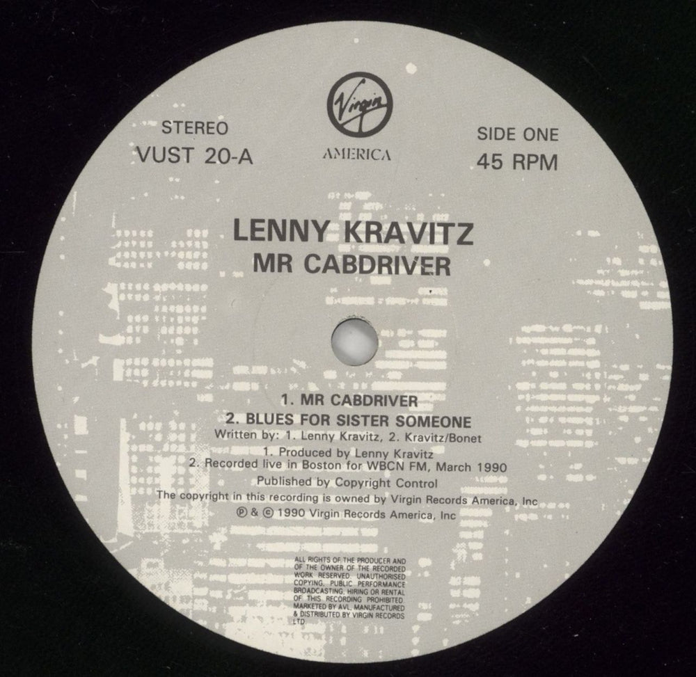 Lenny Kravitz Mr Cab Driver UK 12" vinyl single (12 inch record / Maxi-single) KVZ12MR56558