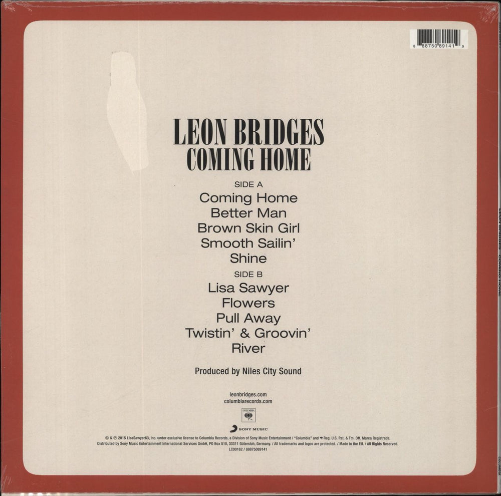 Leon Bridges Coming Home - 180 Gram - Sealed UK vinyl LP album (LP record) 888750891419