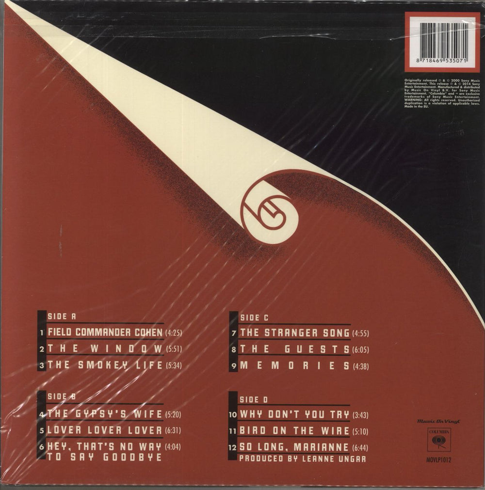 Leonard Cohen Field Commander Cohen: Tour Of 1979 - 180 Gram Vinyl UK 2-LP vinyl record set (Double LP Album) 8718469535071