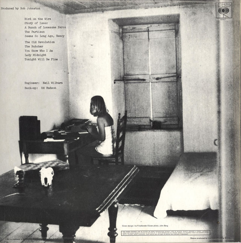 Leonard Cohen Songs From A Room - 1st Mono UK vinyl LP album (LP record)