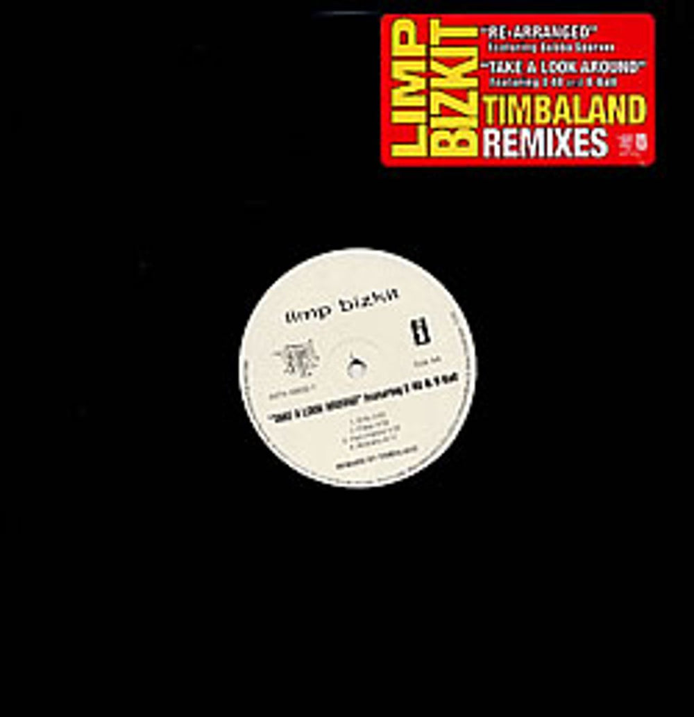 Limp Bizkit Timbaland Remixes US Promo 12" vinyl single (12 inch record / Maxi-single) INTR-10632-1