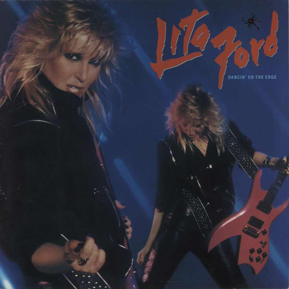 Lita Ford Dancin' On The Edge UK vinyl LP album (LP record) VERL13