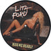 Lita Ford Kiss Me Deadly UK 7" vinyl picture disc (7 inch picture disc single) PB49575P