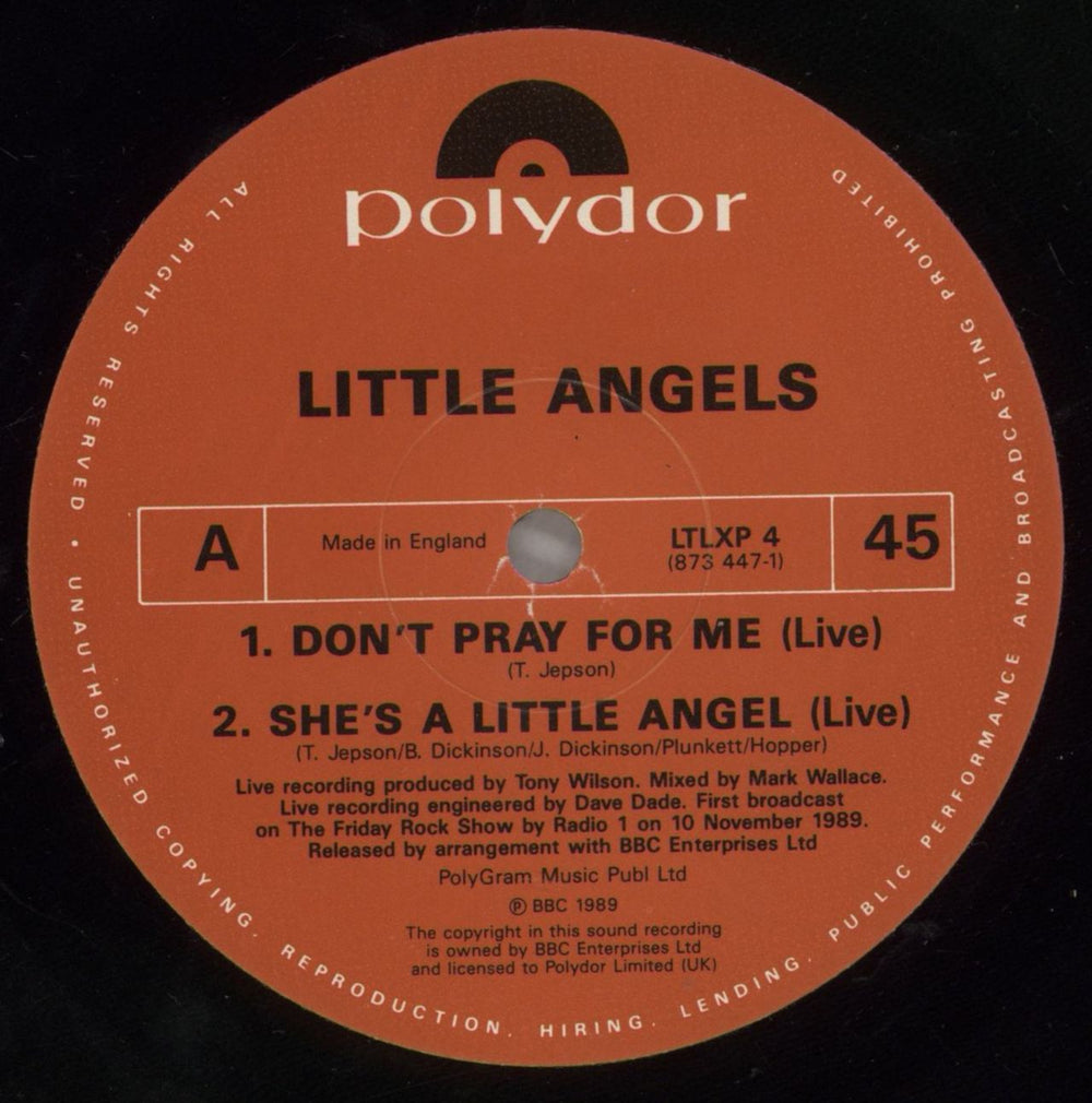 Little Angels Don't Pray For Me UK 12" vinyl single (12 inch record / Maxi-single) LIT12DO582042