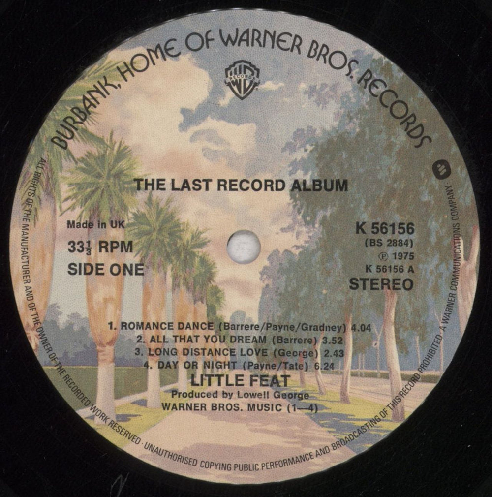 Little Feat The Last Record Album UK vinyl LP album (LP record) LFELPTH228279