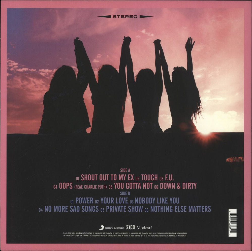 Little Mix Glory Days - Opaque Pink Vinyl UK vinyl LP album (LP record) 889853678112