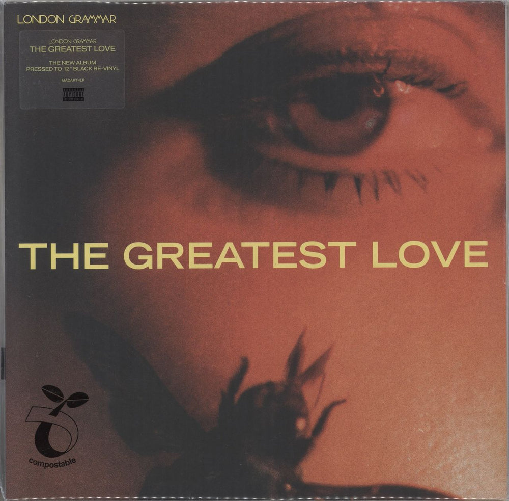 London Grammar The Greatest Love - Black Bio-Vinyl + Autographed Print UK vinyl LP album (LP record) MADART4LPD2C