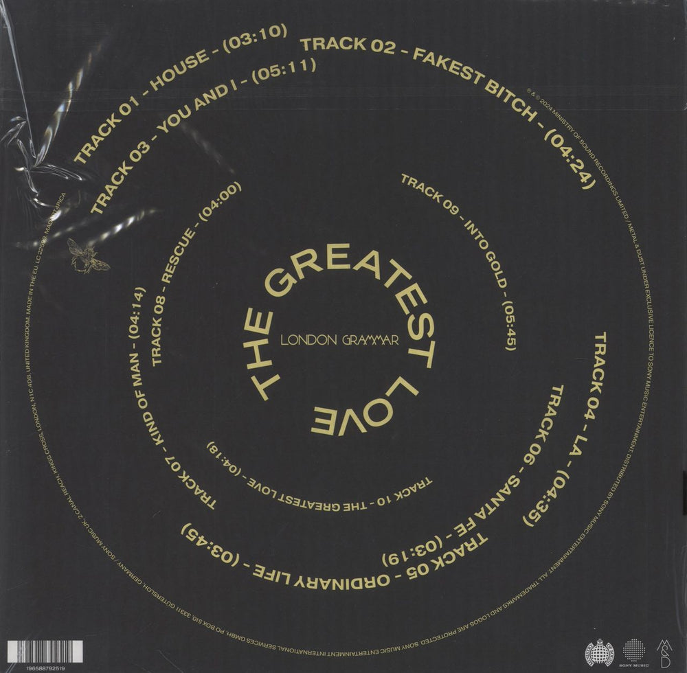 London Grammar The Greatest Love - Picture Disc UK picture disc LP (vinyl picture disc album) 196588792519