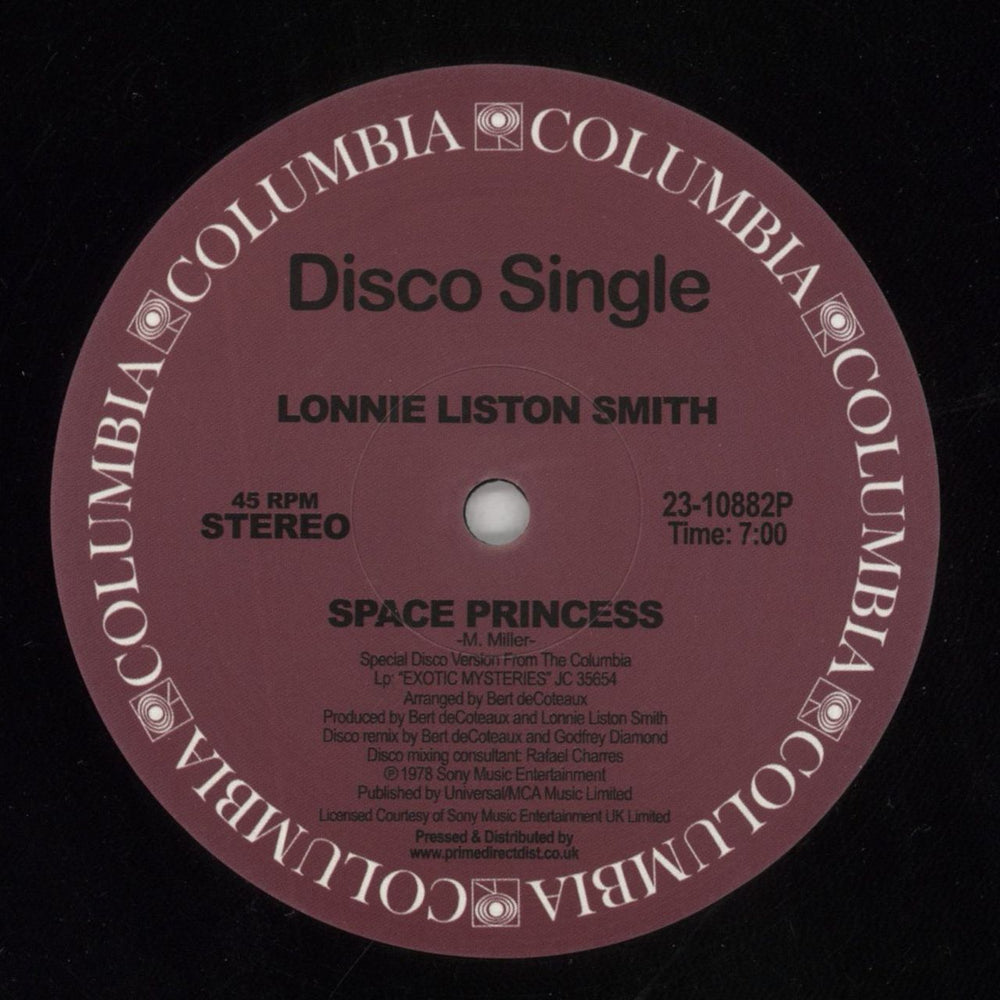 Lonnie Liston Smith Space Princess / Quiet Moments - RSD19 UK 12" vinyl single (12 inch record / Maxi-single) 23-10882P