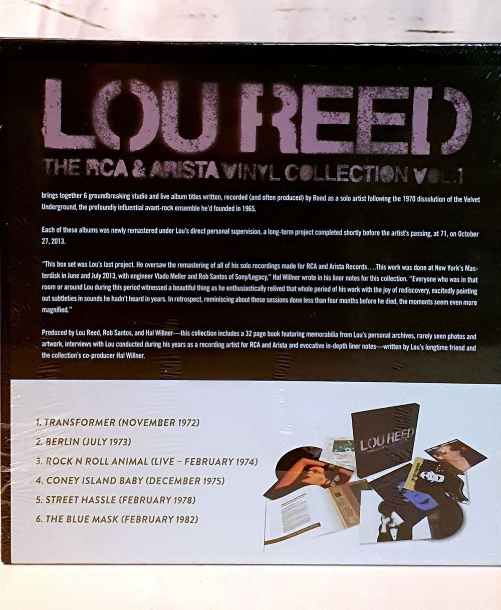 Lou Reed The RCA & Arista Vinyl Collection Vol. 1 - Sealed UK Vinyl Box Set 889853550111