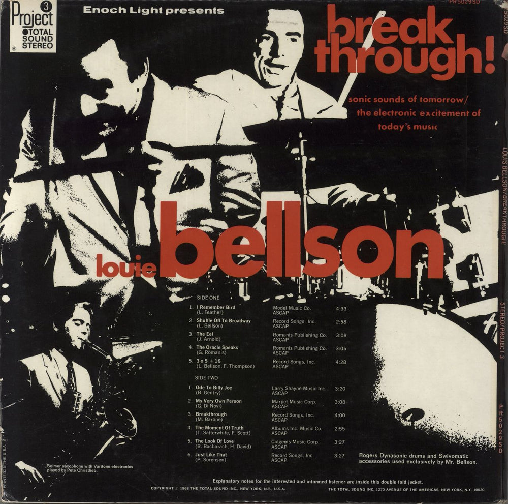 Louis Bellson Breakthrough! US vinyl LP album (LP record)