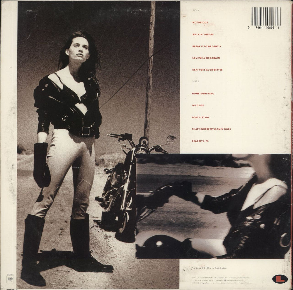 Loverboy Wildside US vinyl LP album (LP record) 074644089318