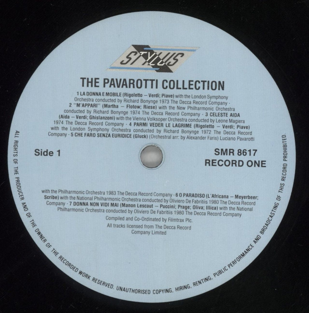 Luciano Pavarotti The Pavarotti Collection UK 2-LP vinyl record set (Double LP Album) PAV2LTH711304