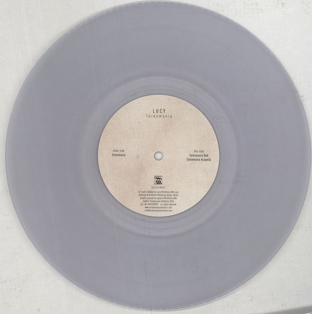 Lucy (Techno) Tarkomania - Clear Vinyl German 10" vinyl single (10 inch record) 74P10TA850512