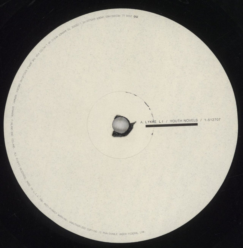 Lykke Li Youth Novels US 2-LP vinyl record set (Double LP Album) LKL2LYO855802