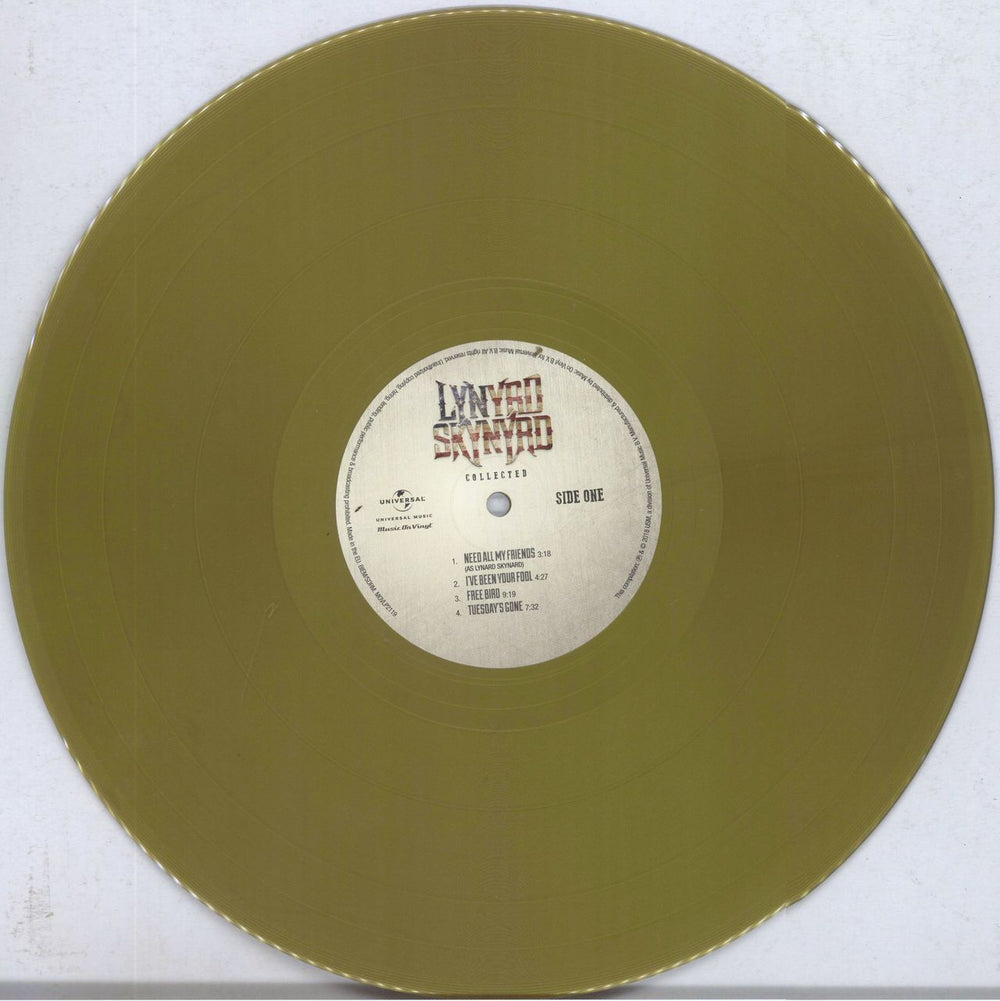 Lynyrd Skynyrd Collected - 180gm Gold Vinyl UK 2-LP vinyl record set (Double LP Album) LRD2LCO831428