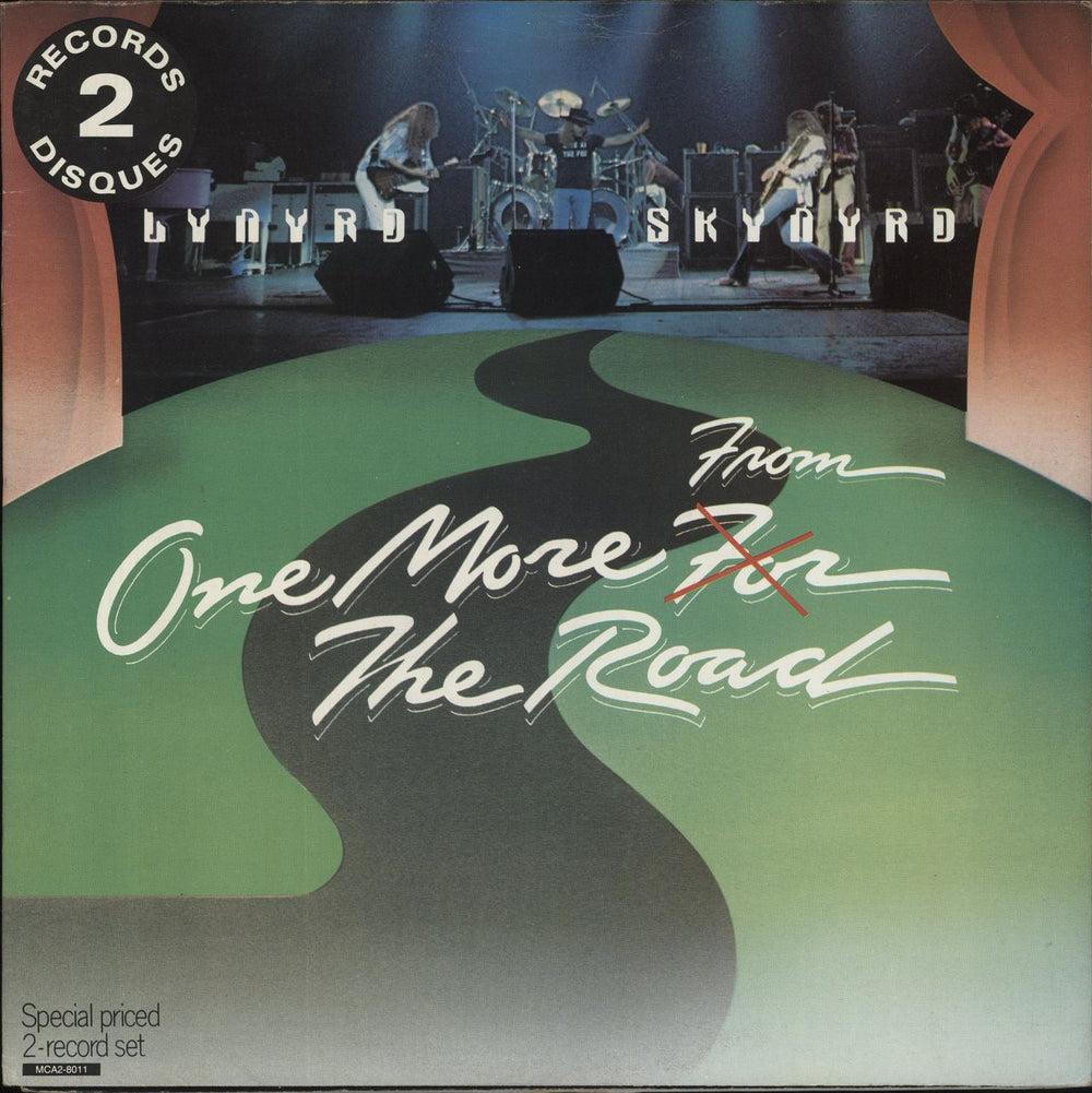 Lynyrd Skynyrd One More From The Road Canadian 2-LP vinyl record set (Double LP Album) MCA2-8011