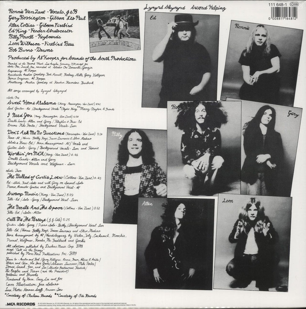 Lynyrd Skynyrd Second Helping UK vinyl LP album (LP record) 008811164812