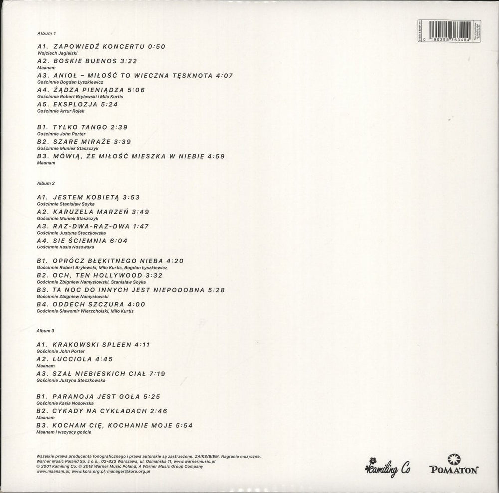 Maanam Maanam i Goscie - 25-lecie Zespolu - Red Vinyl Polish 3-LP vinyl record set (Triple LP Album) 190295763404