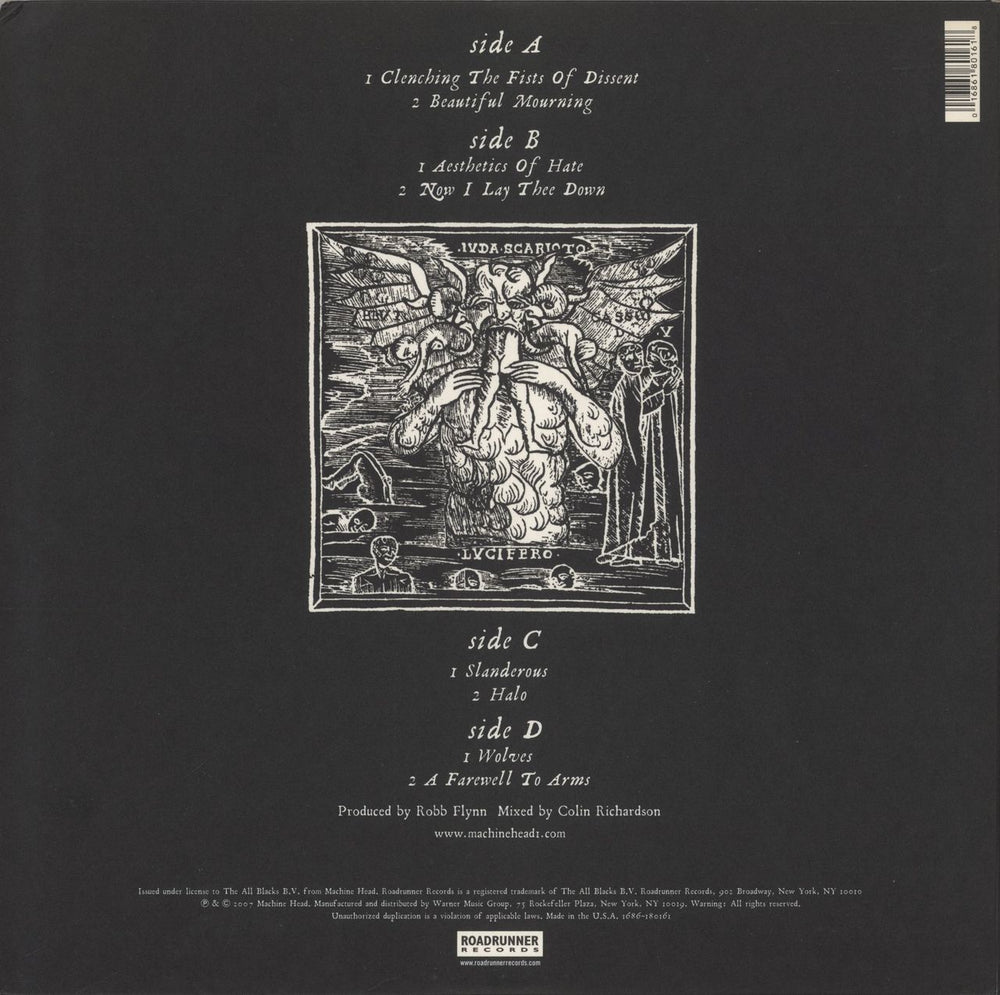 Machine Head The Blackening US 2-LP vinyl record set (Double LP Album) 016861801618