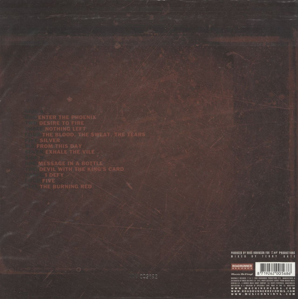 Machine Head The Burning Red - 180gm Red & Black Mixed Vinyl UK vinyl LP album (LP record) 8719262005686