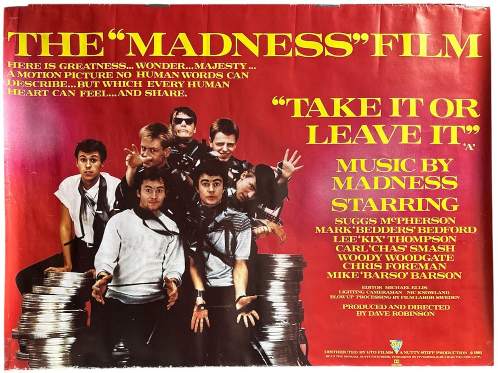 Madness Take It Or Leave It - Poster UK Promo poster POSTER