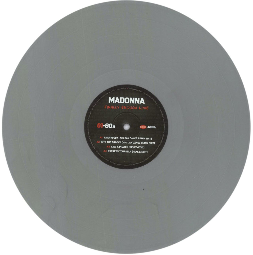 Madonna Finally Enough Love - Silver Vinyl - EX UK 2-LP vinyl record set (Double LP Album) MAD2LFI839915