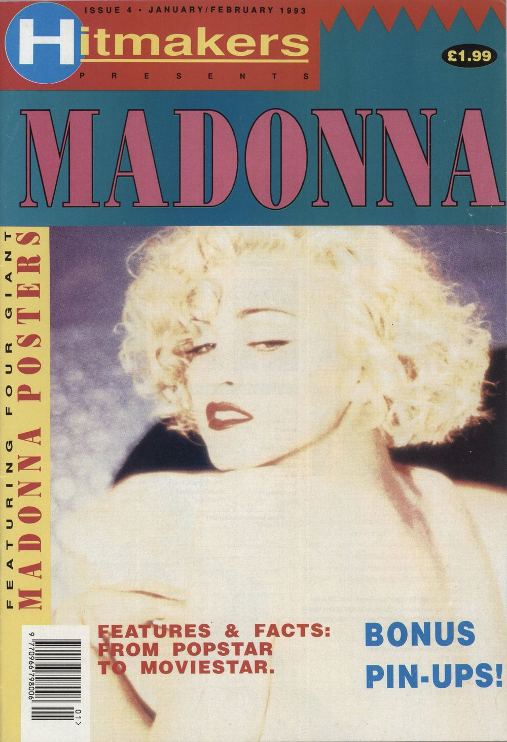 Madonna Hitmakers UK magazine JANUARY/FEBRUARY 1993