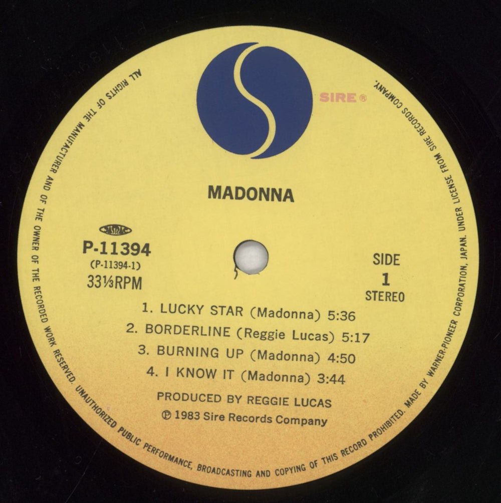 Madonna Madonna Japanese vinyl LP album (LP record) MADLPMA346698