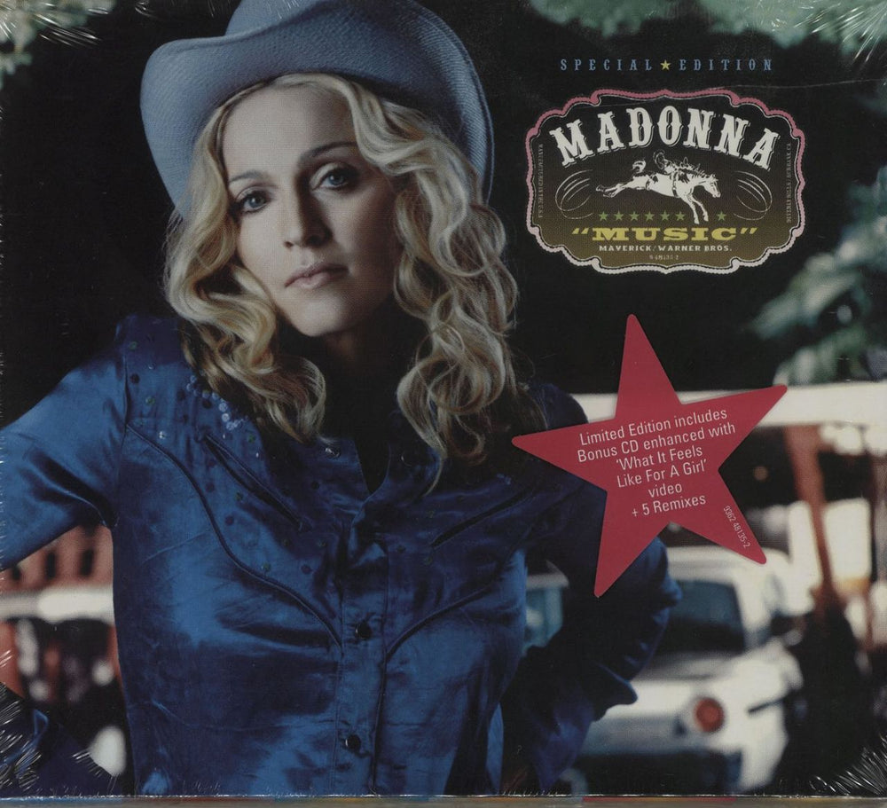 Madonna Music + Slipcase UK 2 CD album set (Double CD) 9362-48135-2