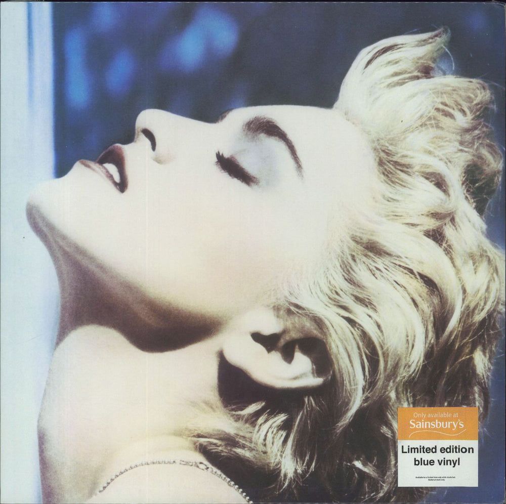 Madonna True Blue - Blue Vinyl + Sealed UK vinyl LP album (LP record) 8122-79735-8