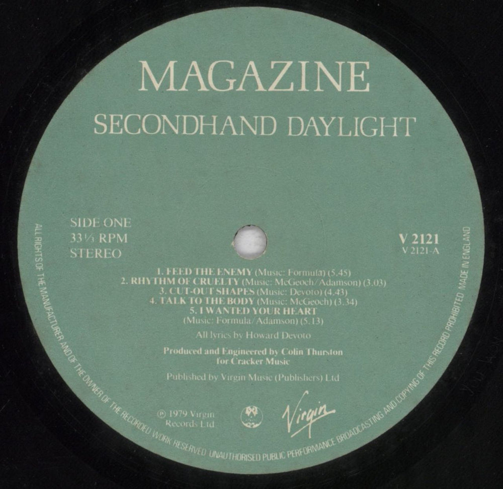 Magazine Secondhand Daylight - EX UK vinyl LP album (LP record) MGZLPSE835972