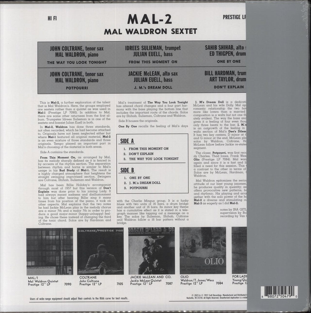 Mal Waldron Mal-2 - 180g - Sealed UK vinyl LP album (LP record) 888072504790