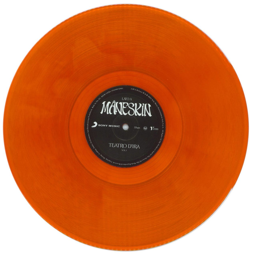 Måneskin Teatro D'Ira - Vol.I - Dark Orange Vinyl UK Vinyl LP
