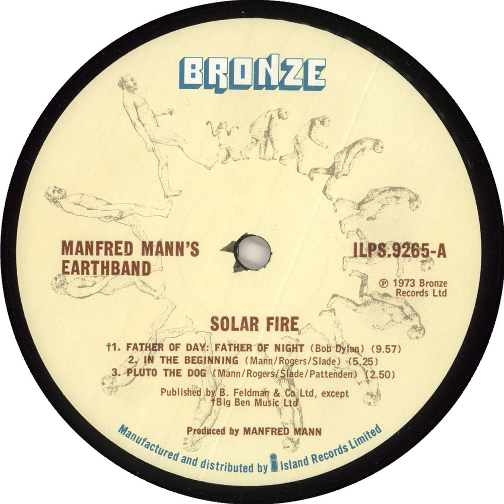 Manfred Mann's Earth Band Solar Fire - 1st - EX UK vinyl LP album (LP record) 5EVLPSO722842