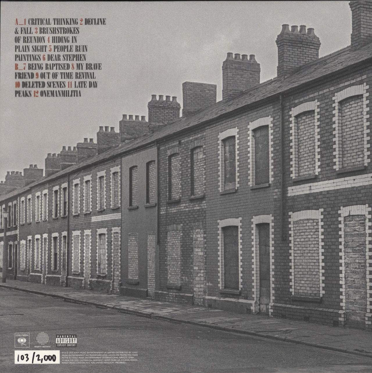 Manic Street Preachers Critical Thinking - Clear With Black