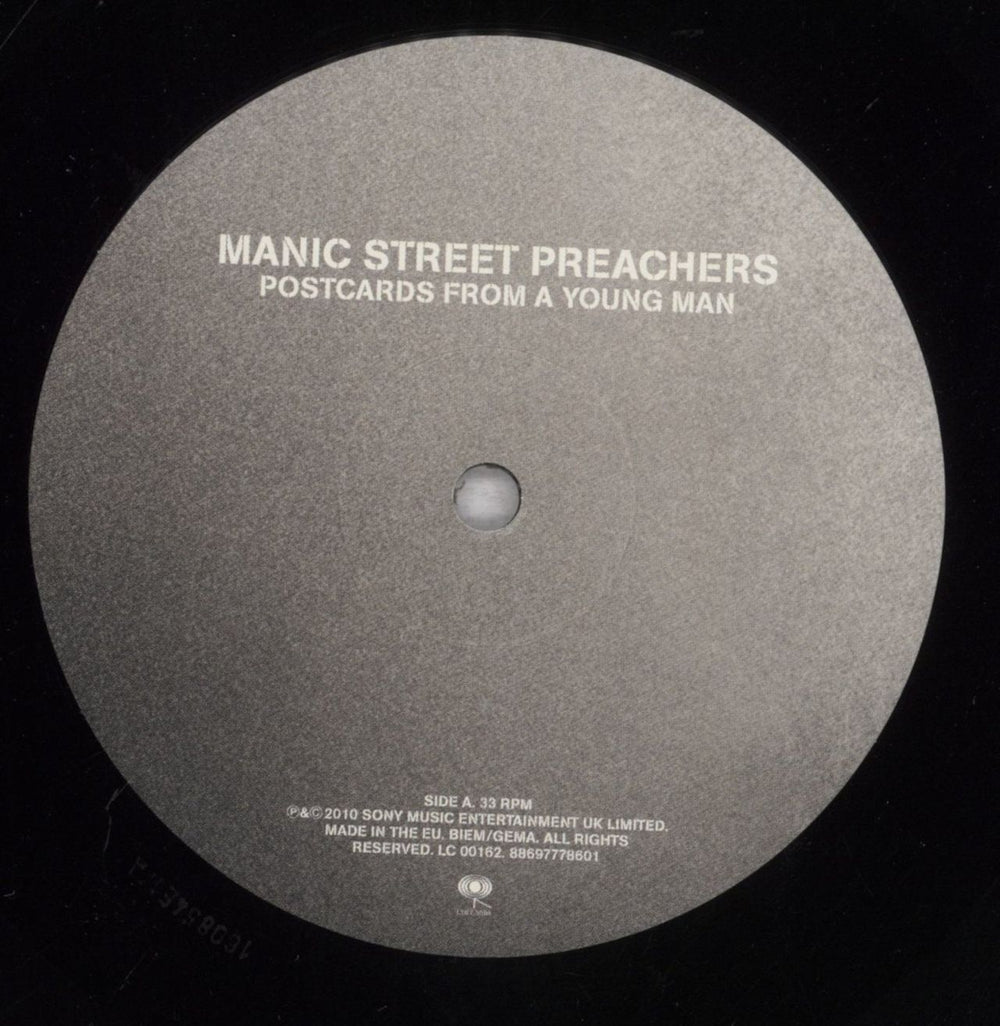 Manic Street Preachers Postcards From A Young Man UK vinyl LP album (LP record) MASLPPO840469