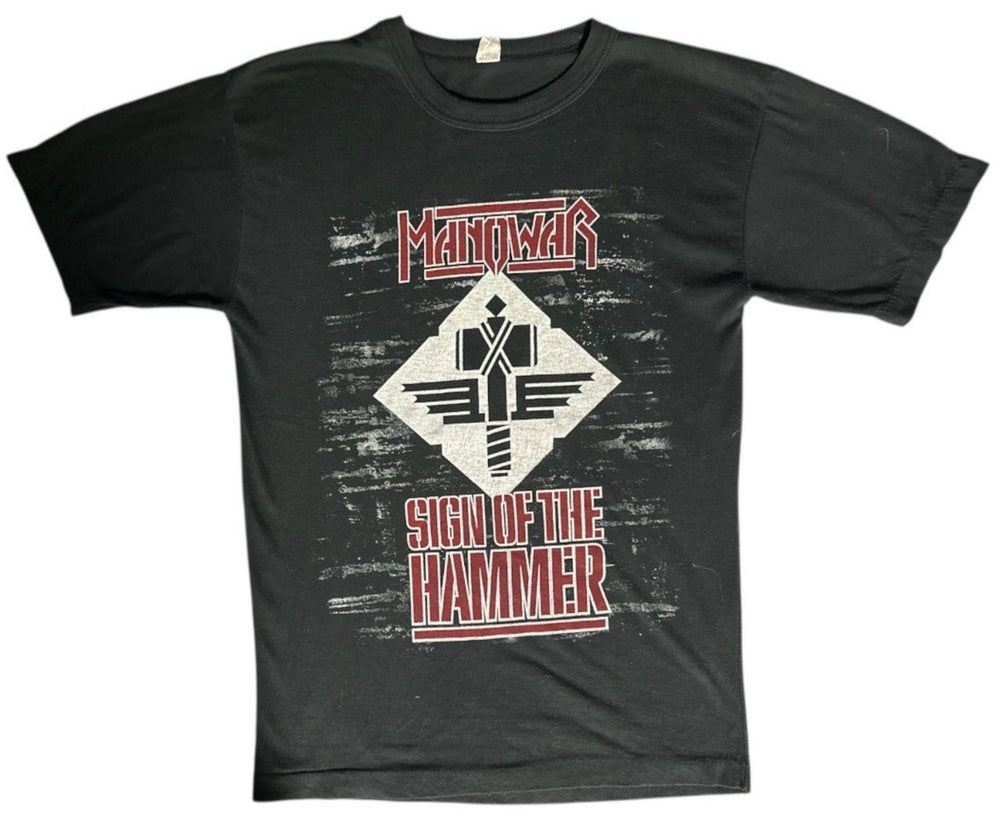 Manowar Sign Of The Hammer '84 - Vintage Original UK t-shirt