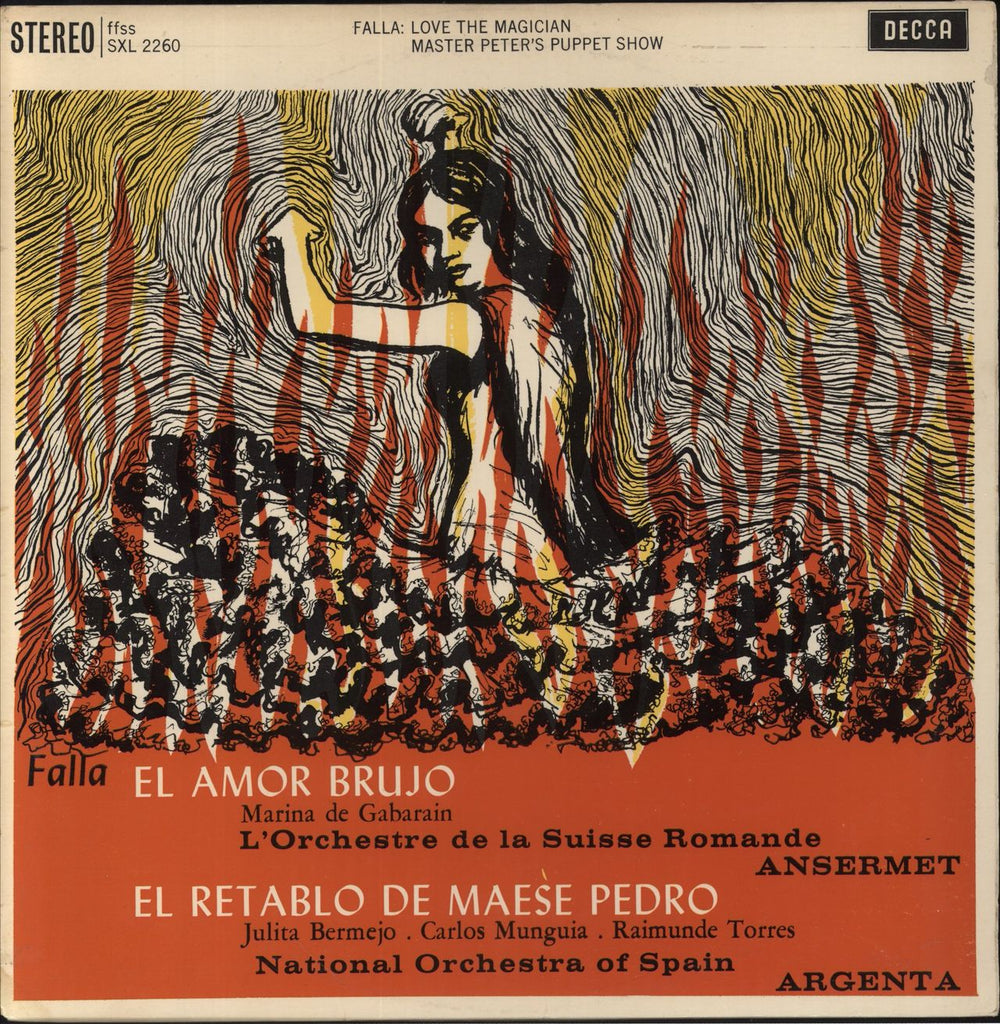 Manuel De Falla El Amor Brujo / El Retablo De Maese Pedro UK vinyl LP album (LP record) SXL2260