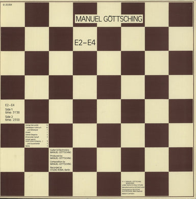 Manuel Gottsching E2-E4 - Embossed Cover - 1st German vinyl LP album (LP record) ID 20.004