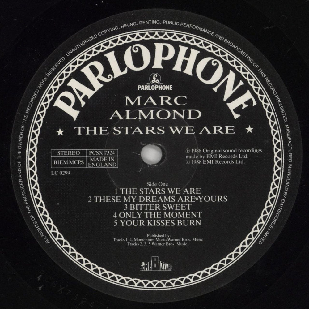 Marc Almond The Stars We Are UK vinyl LP album (LP record) ALMLPTH245413