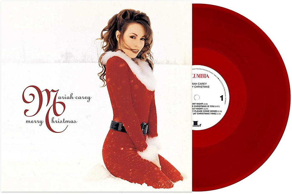 Mariah Carey Merry Christmas - Red Vinyl - Sealed UK vinyl LP album (LP record) 88875127161