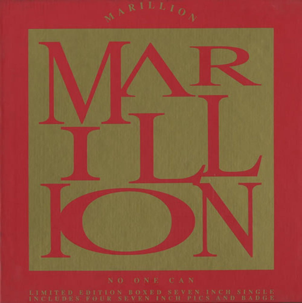 Marillion No One Can UK 7" single box set MARILS14