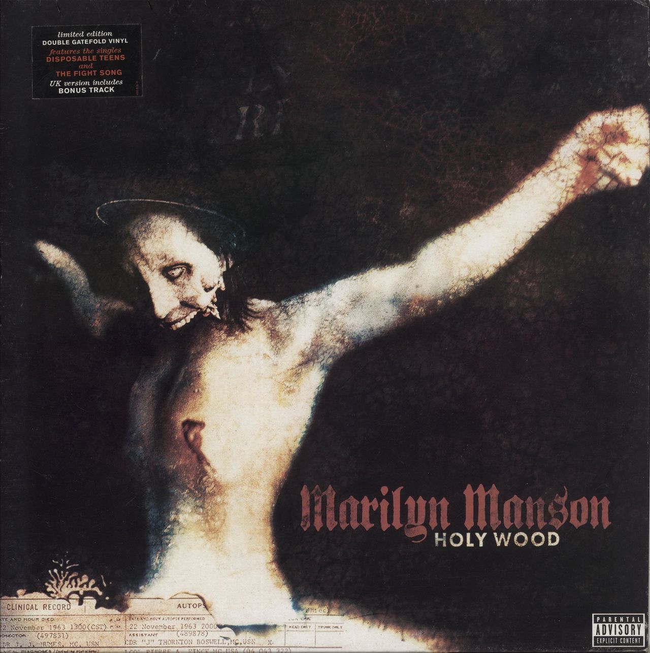 Marilyn Manson レコード HOLY WOOD 2枚組 Marilyn Manson - Holy Wood (In The Shadow Of The Valley Of