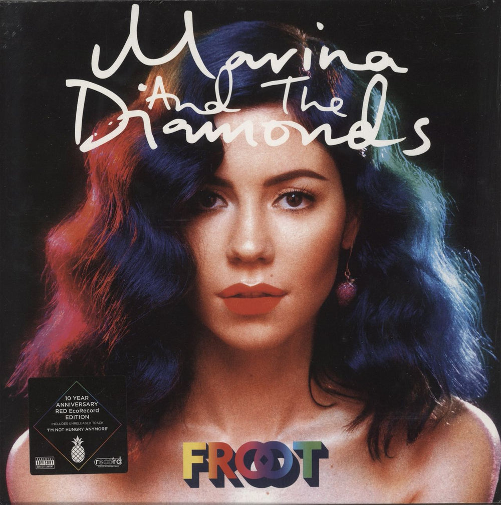 Marina & The Diamonds Froot - Red Vinyl UK 2-LP vinyl record set (Double LP Album) 5021732741820