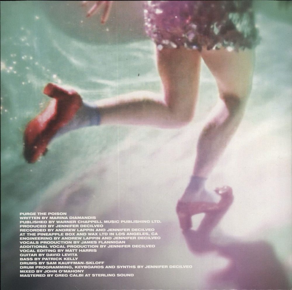 Marina & The Diamonds Purge The Poison - Glow In The Dark Vinyl UK 7" vinyl single (7 inch record / 45)