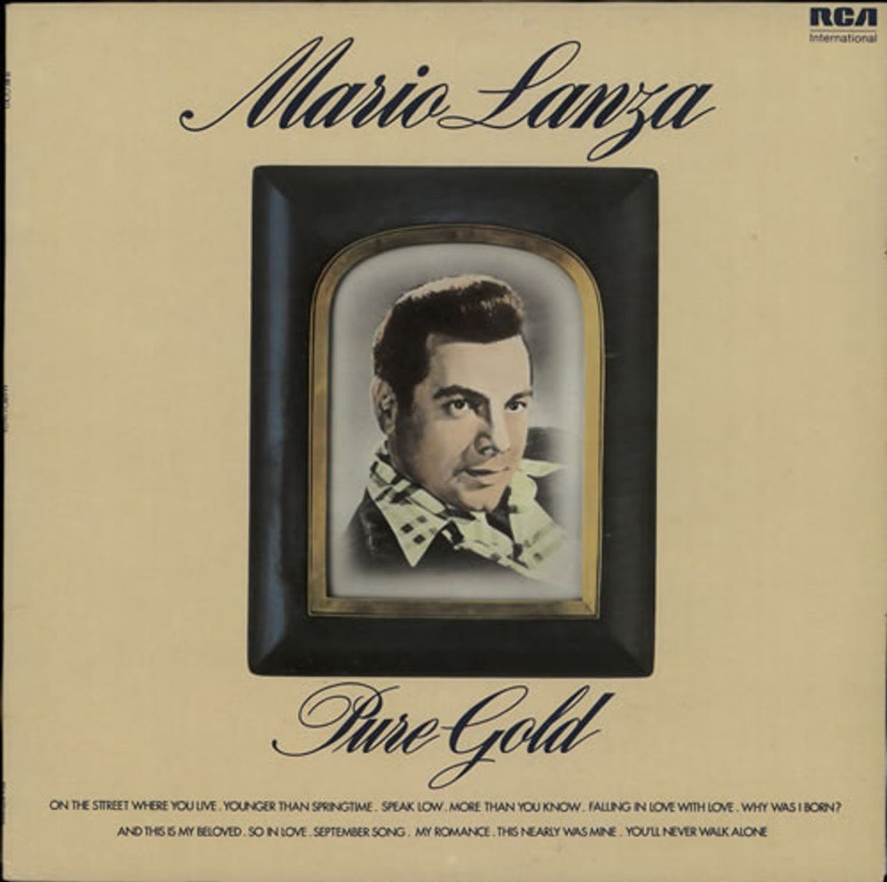 Mario Lanza Pure Gold UK vinyl LP album (LP record) INTS5005