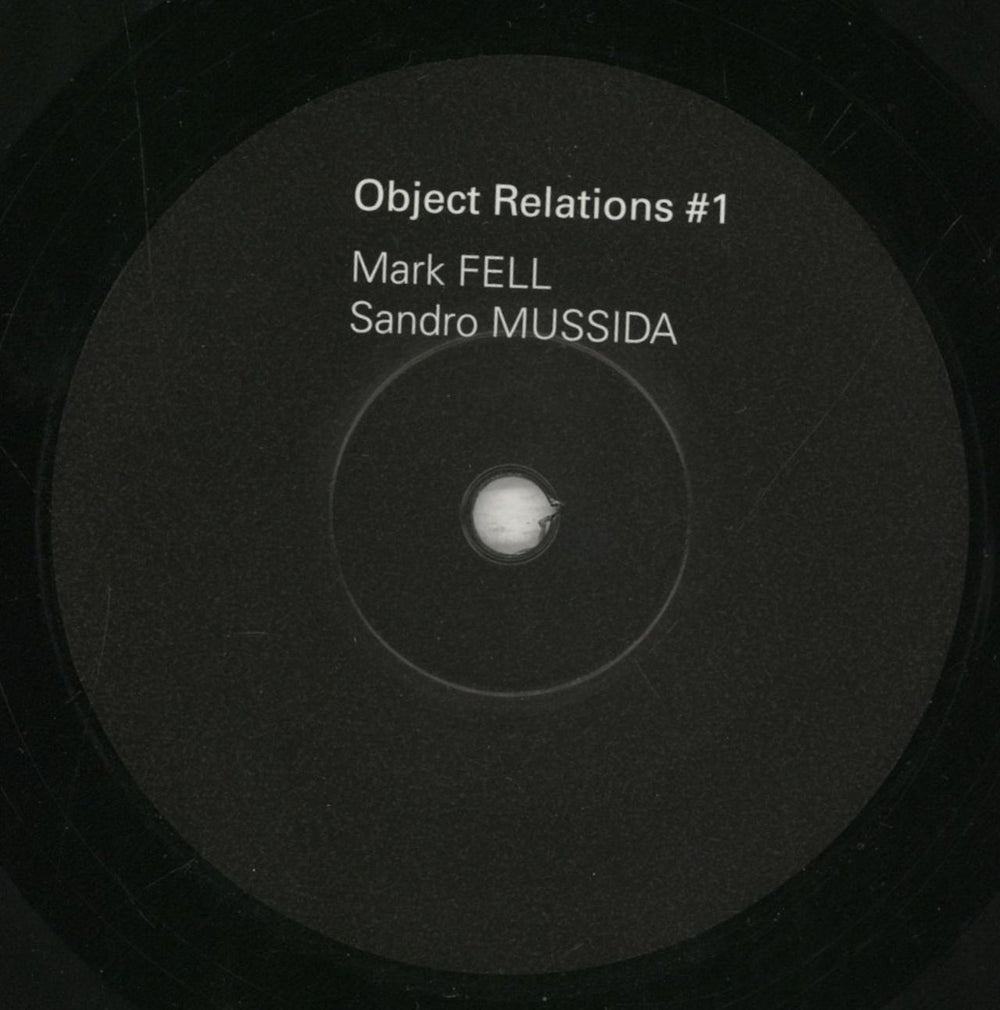 Mark Fell Object Relations #1 German 7" vinyl single (7 inch record / 45) 8C907OB853698